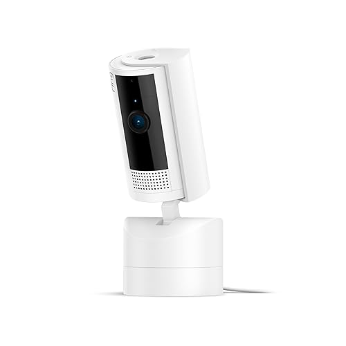 Ring Pan-Tilt Indoor Cam | See all around with 360° pan coverage, HD video, plus Two-Way Talk (2024 release) | White - 1 Camera - White - Device Only