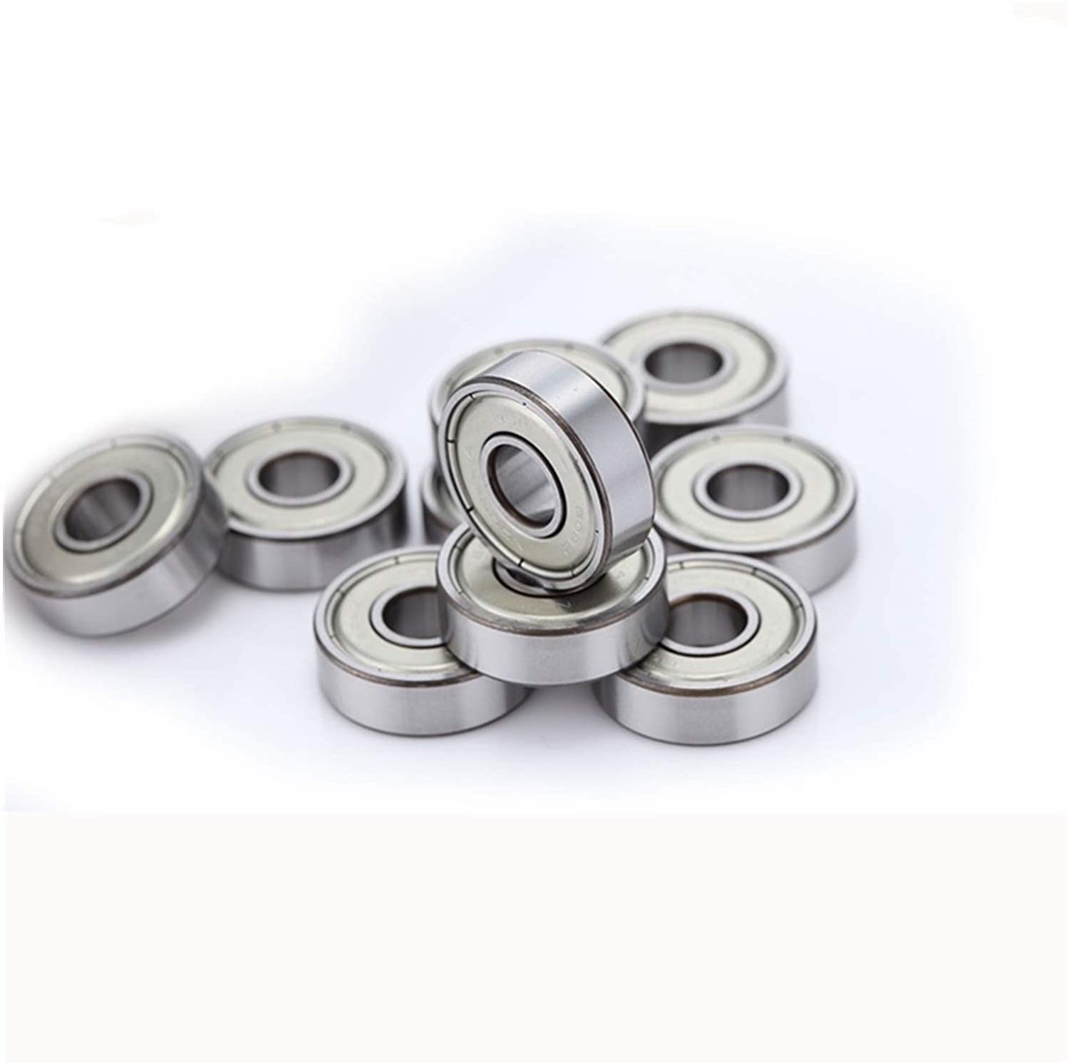 JGNAYRKJQI TMP1105 Precision Deep Groove Ball Bearings 10pcs 696ZZ Deep Groove Ball Miniature Bearings 6x15x5mm Bearing Steel Material 696-ZZ