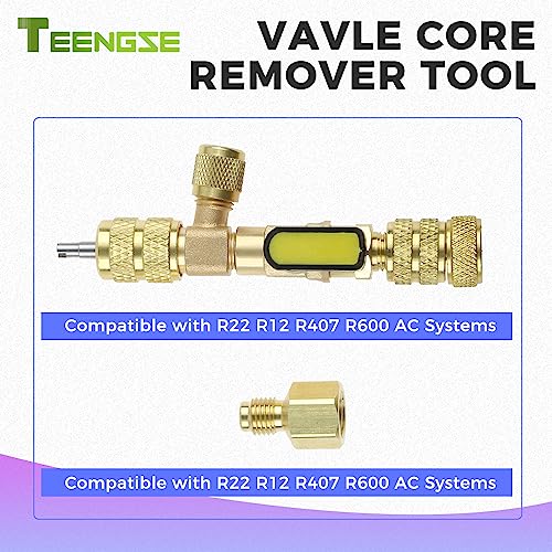 Herramienta para remover e instalar núcleos de válvula HVAC miniatura 3