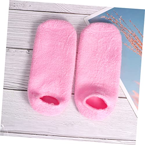 minkissy 3 Pairs Anti Callus Socks Feet Healing Socks Skin Softening Socks Dead Skin Socks Spa Feet Sleeves Footcare Treatment Socks Cracked Heels Guard Gel Socks Socks Chunky Heel - Image 8