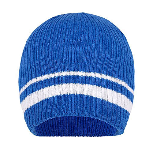 Kids Two Stripe Ribbed Knit Winter Hat, Scarf and Glove Set for Boys2