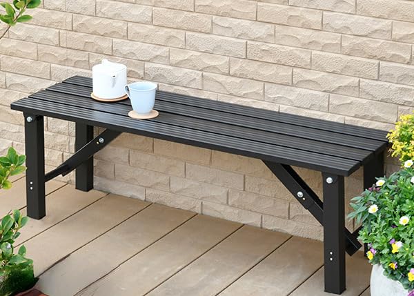 Amazon｜縁台 アルミ 幅120cm 折りたたみ おしゃれ アルミ縁台  