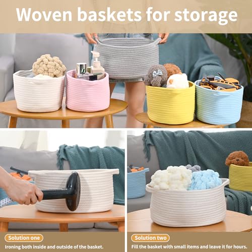 Happyiren WB-GY-2 Woven Storage Basket thumb #6