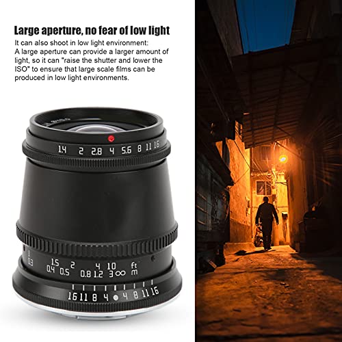 17 mm F1.4 M4/3 Mount Objektiv, Weitwinkel und große Blende 17 mm F1.4 M4/3 Mount APS-C MF Kameraobjektiv für E-M5 E-M10… – Bild 6