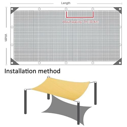 Filet d'ombrage HDPE résistant protection UV visuelle terrasse - 3