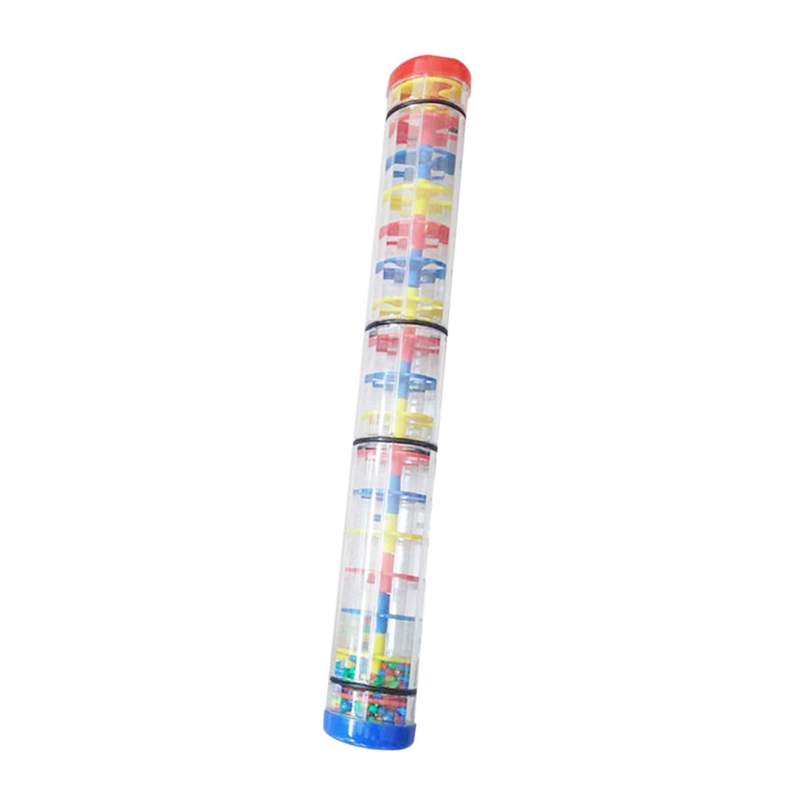 Pegciuho Rainmaker Rattle Toy Musical Instrument Beaded Raindrop Tube Early Educational Shaker Sensory Function PP Material suitable for, 40cm