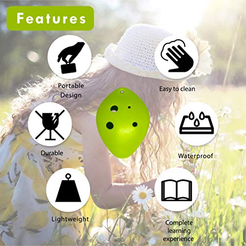 One Good Thing Ocarina Instrument – 6 Hole Plastic Ocarina For Kids – Includes Lanyard For Lightweight And Portable Design Alto C Ocarina – Beginners Sheet Music Qr Code(Pink) #TOP4