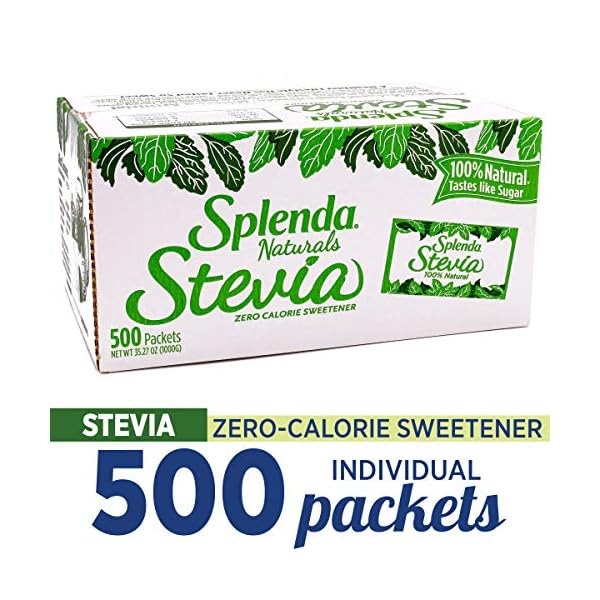 SPLENDA turals Stevia Süßstoffpakete, 500 Ct - Kalorienfrei. 100% natürlich, nichts künstliches, Stevia mit bestem… – Bild 3