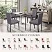Sufdari Dining Chair Covers,Kitchen Chair Cover,Parsons Chair Slipcover,Spandex Chair Protectors for Dining Room Stretch Chairs Cover Set of 6 -Gray