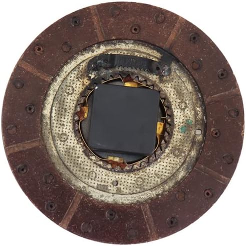 De Kulture Upcycled Industrial Iron Clutch Plate Wall Clock - Limited Edition (22 Cm Diameter) Unique Vintage Decor for Living Room, Dining Room, or Office