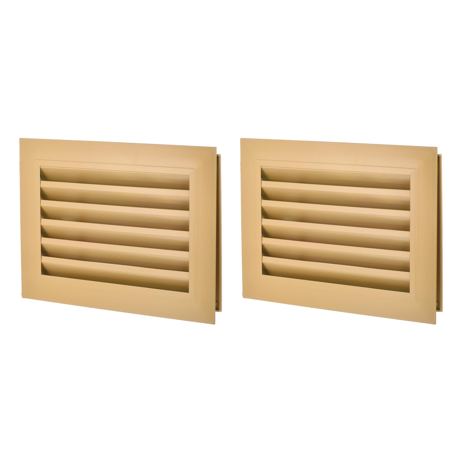 PATIKIL 2 Piezas Rejilla De Ventilación Para Puerta De 12" X 8" Amarillo
