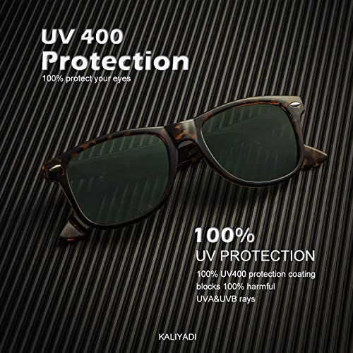 Image of KALIYADI Polarized Sunglasses for Men and Women Matte Finish Sun glasses Color Mirror Lens UV Blocking (3 Pack)