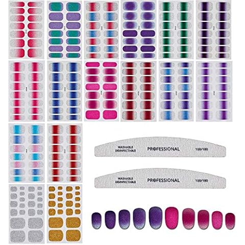 NICENEEDED Full Wrap Nail Art Stickers Kit Cover