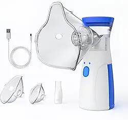 Nebulizador Inalador Ultrassônico Portátil Recarregável USB Sem Fio – Alívio Respiratório Diário, Silencioso e Compacto, Ideal para Crianças, Adultos e Idosos - Linha Premium