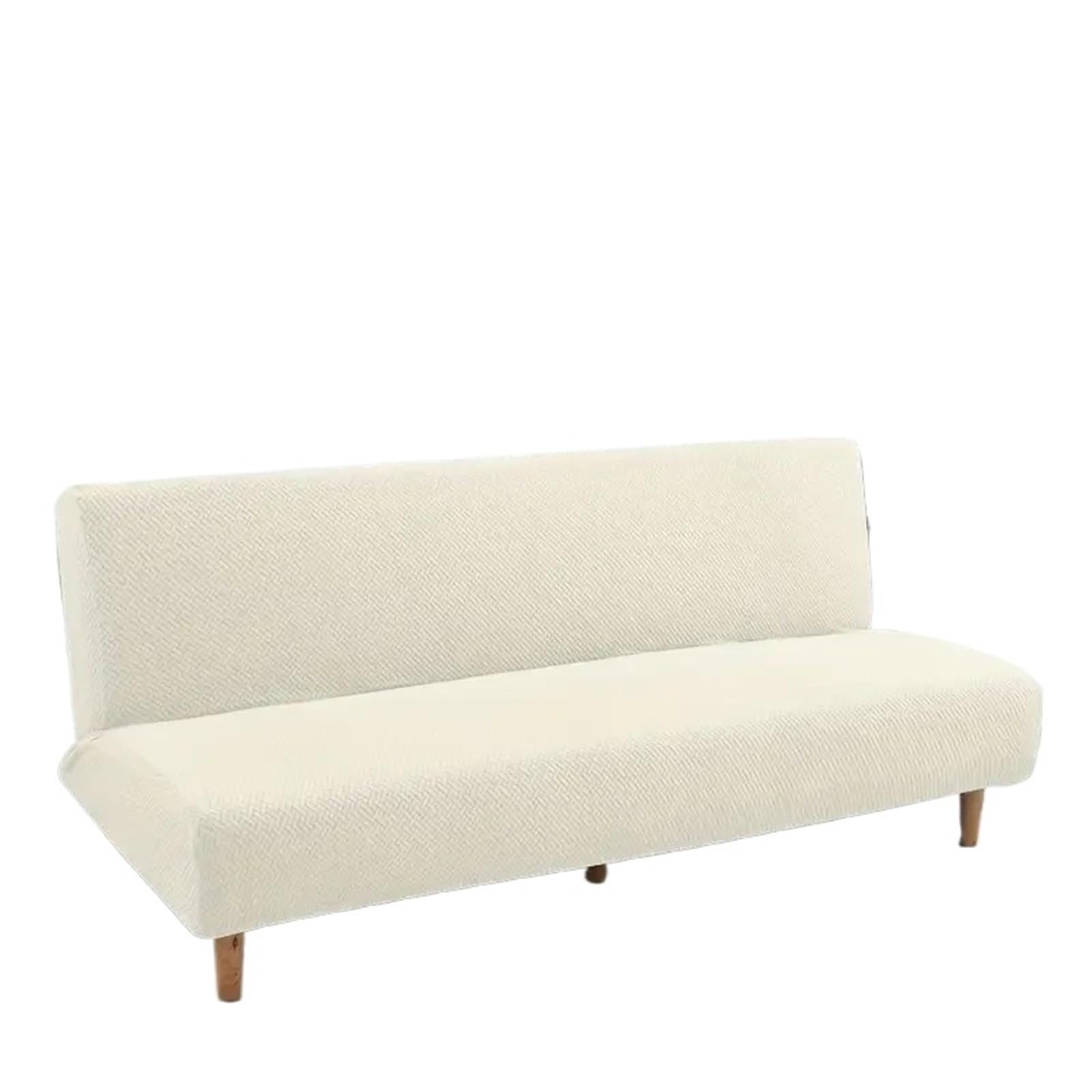 GCYEIDMA Armless Sofa Slipcover Jacquard Sofa Bed Covers Armless Cover Without Armrest for Living Room Stretch Folding Home Couch Slipcovers(Color 1,M)