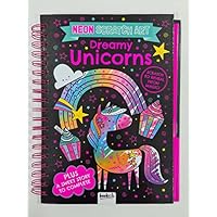 Neon Scratch Art Book: Dreamy Unicorns | Ages 4 to 9 Years Old | Colouring Books Unicorn | Unicorn Activity Book | Scratch Painting (Scratch Art Fun)