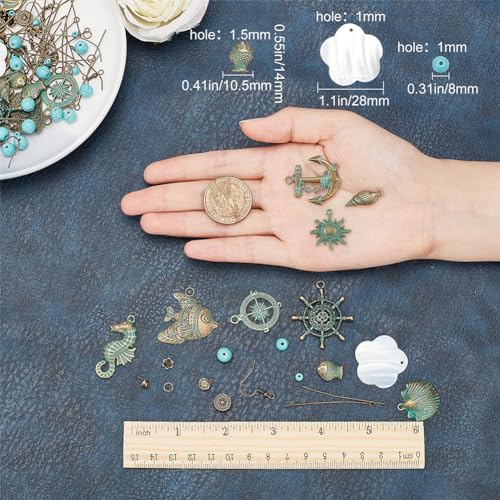 Kit fabrication bijoux turquoise SUNNYCLUE, une idée cadeau DIY idéale - 4