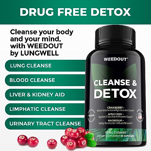 WEEDOUT Total Cleanse Detox Pills - Full Body Cleanser Detox - Fast Toxin Rid - Natural Liver Detox Cleanse & Repair - Urinary Tract Cleanse with Milk Thistle - Made in USA, 60 Capsules - Image 6