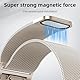 PIOWNN Metall Armband Kompatibel mit Samsung Galaxy Watch 7 6 5 4 Armband 44mm 40mm/Watch 6 Classic 47mm 43mm/Watch 5 Pro/Watch 4 Classic/FE, EIN-klick-Verbindung Loop Magnetisches Band, Polarstern
