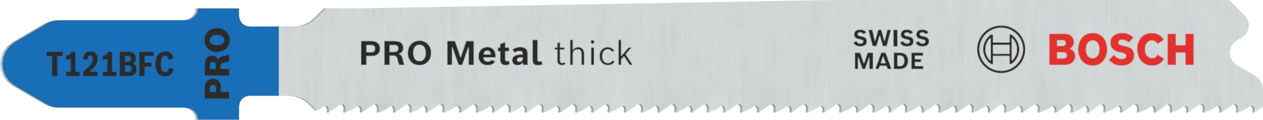 Bosch PRO Metal Thick T121BFC - 100 lame per seghetto alternativo (per lamiere d'acciaio, lamiere d'acciaio, lunghezza 92 mm, accessori professionali)