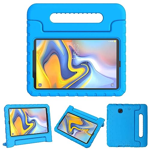 SIMPLEWAY Kids Case for Samsung Galaxy Tab A 8.0 2018(Model: SM-T387), Shockproof Light Weight Protective Handle Stand Durable Cases for Galaxy Tab A 8 Inch 2018 Release,Blue