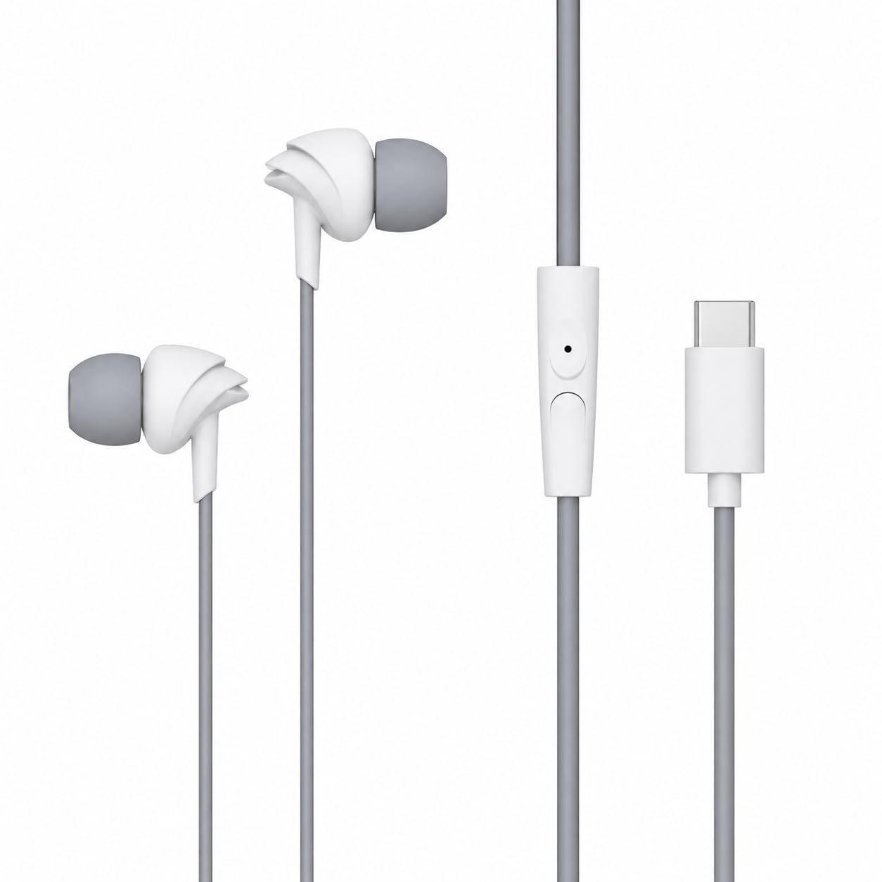 Earphone for Boat 300C | Wired in-Ear Headphones with 10mm Drivers | Noise Isolation | Durable Tangle-Free Cable | Comfortable Fit for Long Listening Grey-image-35