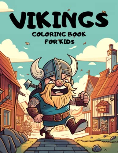 Vikings Coloring Book for Kids: A world of Nordic adventures and mysteries with 42 Coloring Pages For Kids & Toddlers Ages 4-8 image 2