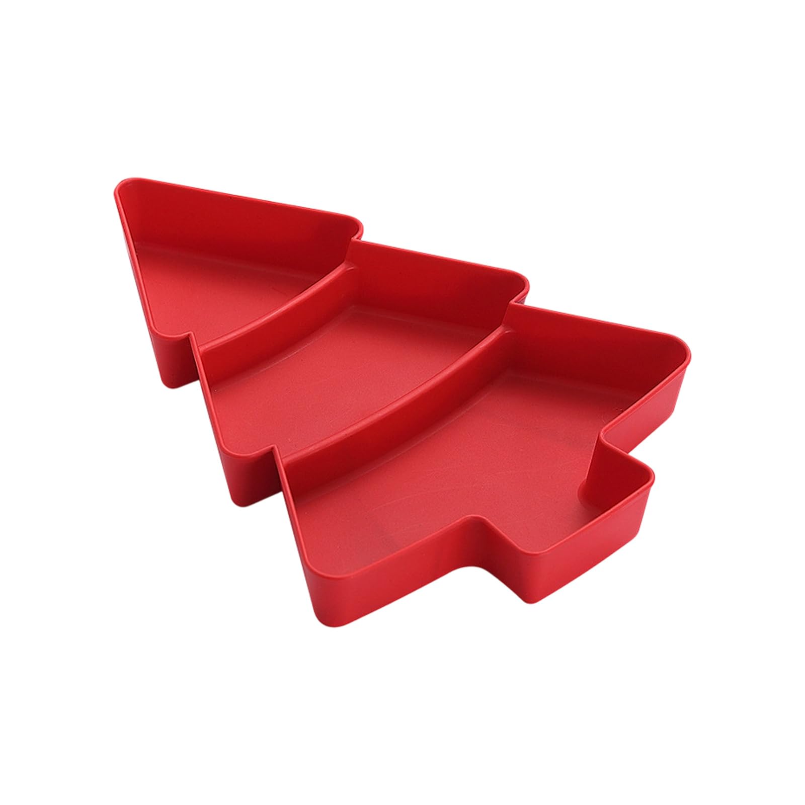 Xjdzineq Multiple Section Holiday Snacks Tray Christmas Tree Designs for Candy Nut and Party Serving Candy for Holidays