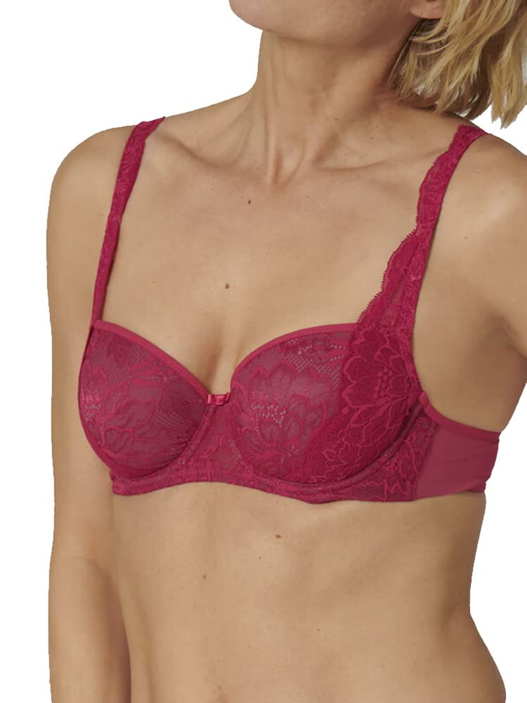 Triumph Amourette Charm Half Cup Padded Bra Raspberry Wine Pink 32B