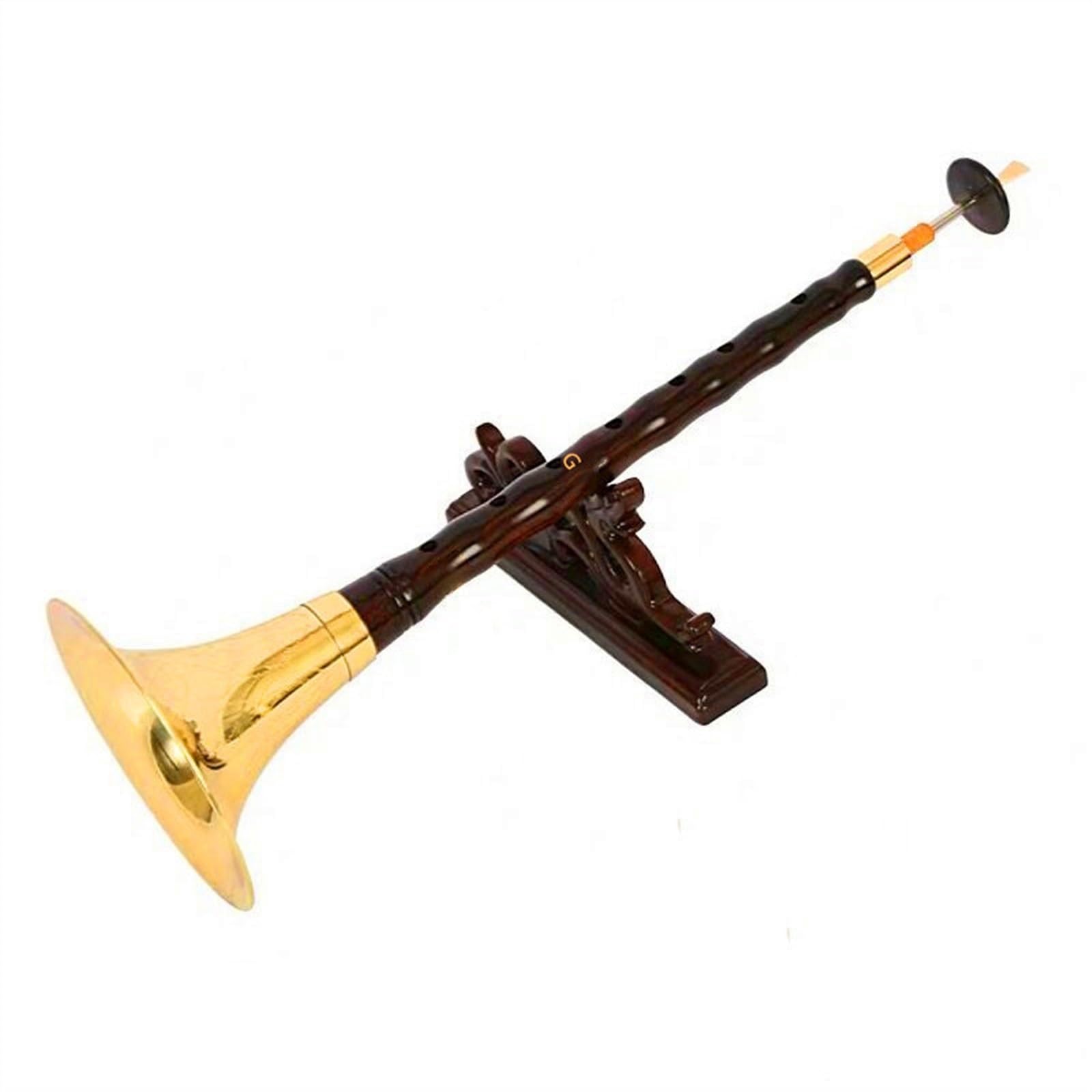 Suona Instrument Handmade Ebony G Minor Key Suona Musical Instrument Professional Adult Chinese Folk Suona