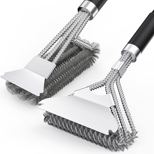 Fixmend 2 Packs BBQ Grill Brush  BBQ Brush Cleaner for Grill