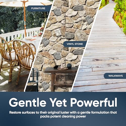 MB Stone Hardscape BSC Multi-Surface Outdoor Cleaner, Concrete, Brick, Stone, Headstones, Grave Cleaning, Siding, Pation, Deck and Outdoor Cleaner Stain Remover