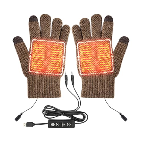 Gants d'hiver chauffants USB tricotés, le cadeau idéal contre le froid