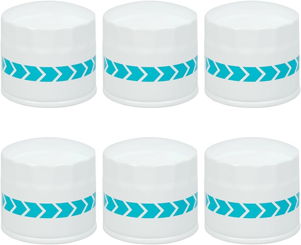 HH164-32430 Oil Filter Fits for Kubota L M KH KX RTV Seris Models L2800 L2850 L2900 L2950 L3000 L3010 L3130 M4900 M5700 M5140 MX4700 KX040-4 Replace HH16432430 17321-32430 122-0185(Set of 6)