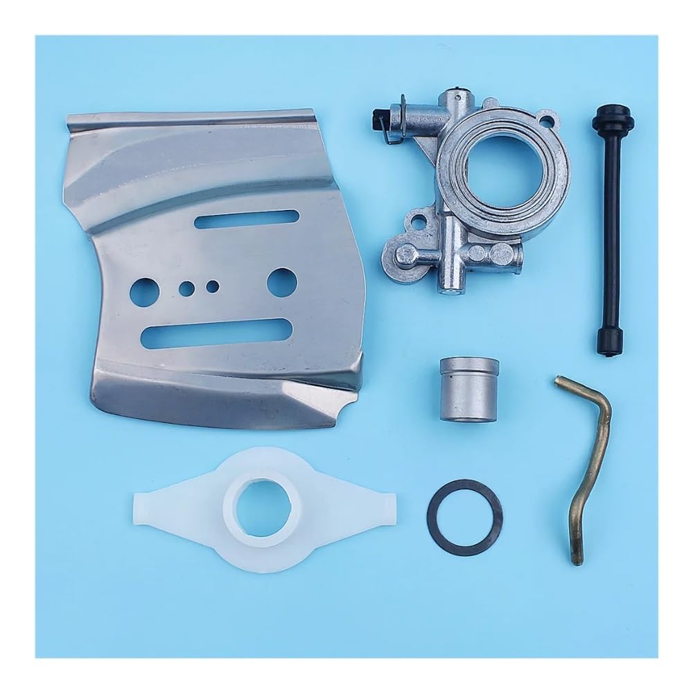 Oil Pump Bar Plate Worm Gear Line Kit for Husqvar 385 390 372 XP 365 371 362 570 575 576XP Chainsaw Guide Replacement Part