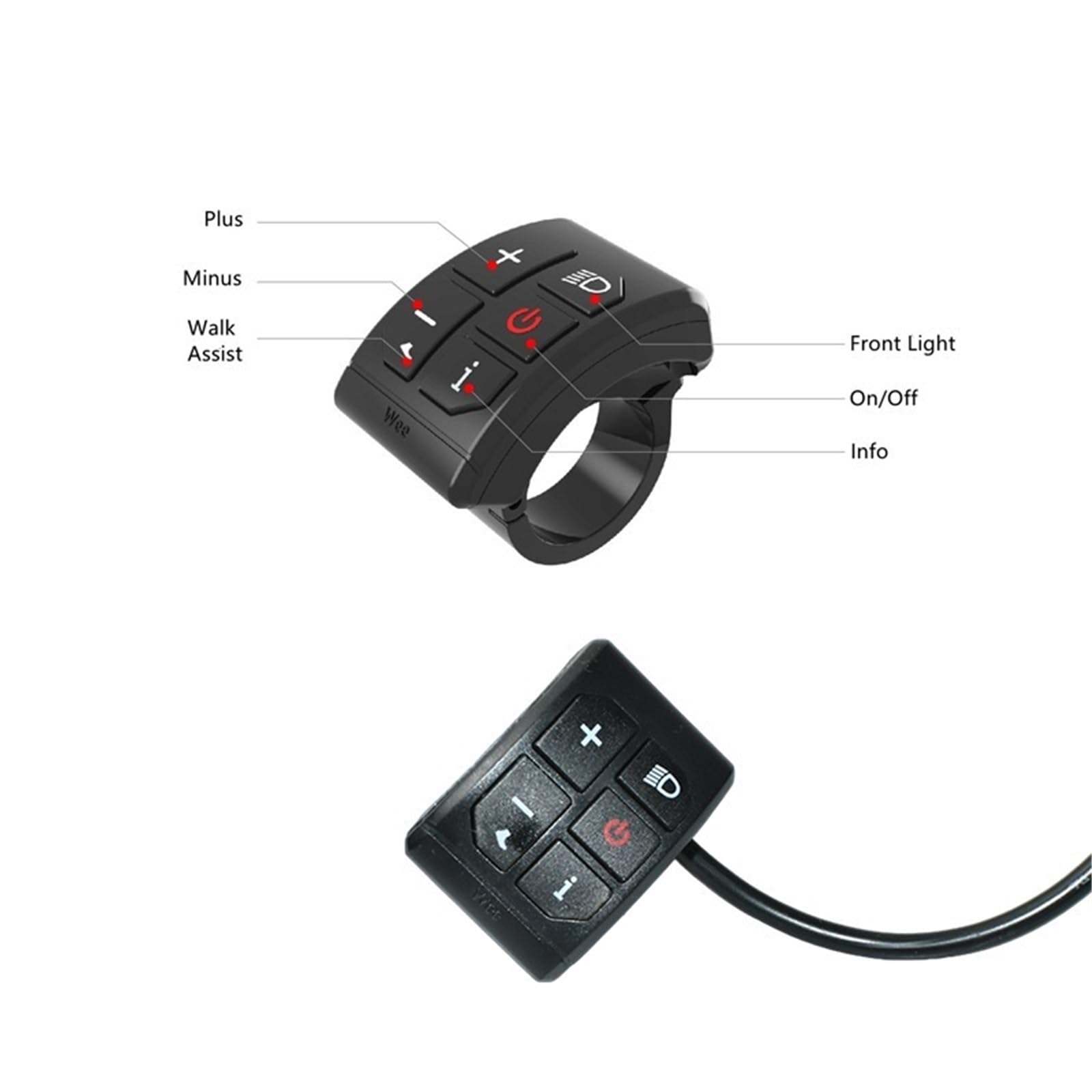 Pantalla para Ebike, Pantalla LCD para E-Bike 24V-72V Vertical De 4" 818