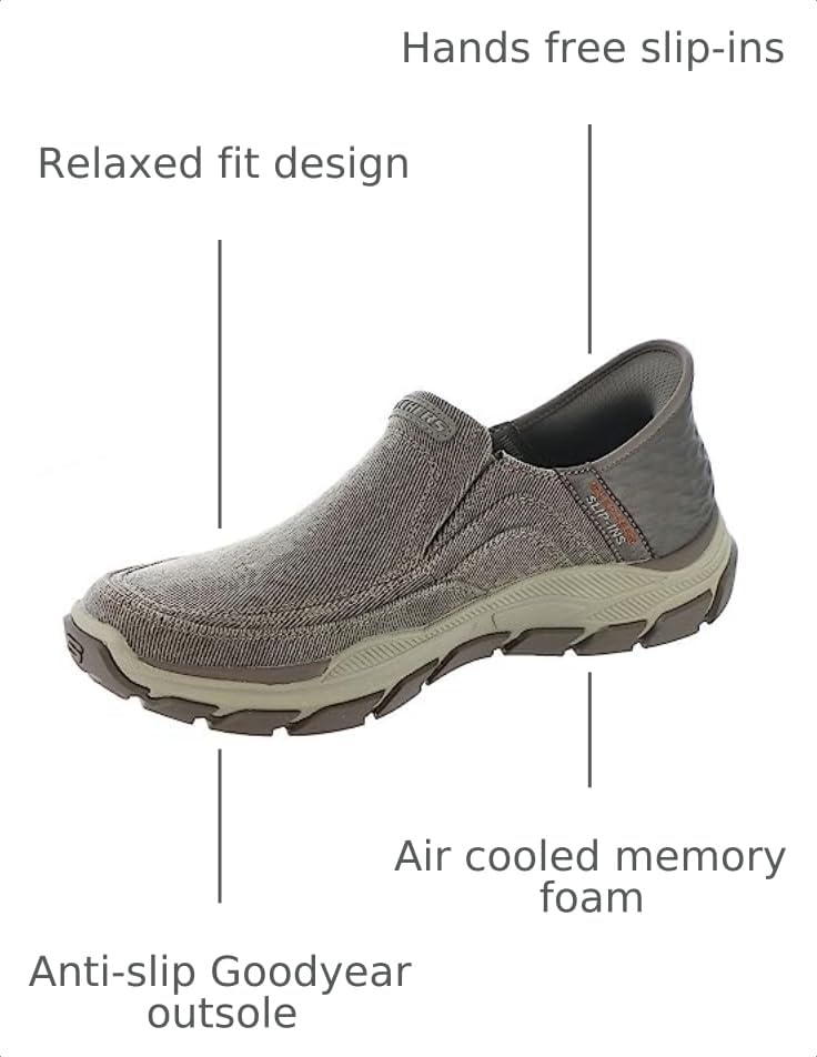 Image of Skechers Men's Respected Holmgren Slip-in Loafers