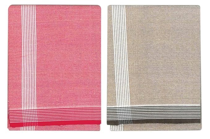 Image of Men's Cotton Lungi | Traditional Indian Wear | Soft & Breathable Checked Lungis for Daily Comfort, Home Wear & Casual Use | Free Size Wrap