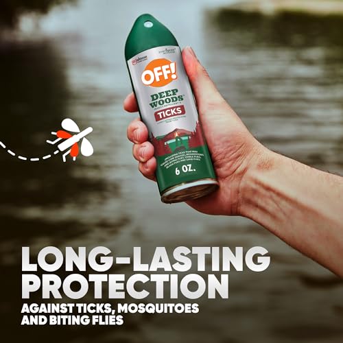 Off! Deep Woods Insect Repellent Aerosol, Bug Spray with Long Lasting Protection from Ticks and Listed Bugs, 6 Ounce (Pack of 1)