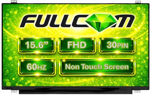 Image of New 15.6 inch Screen Compatible with NV156FHM-N46, NV156FHM-N41,NV156FHM-N42 V5.0, NV156FHM-N43 Also fit LM156LF1L02, BH156EA2S IPS FHD 1080P Replacement Screen