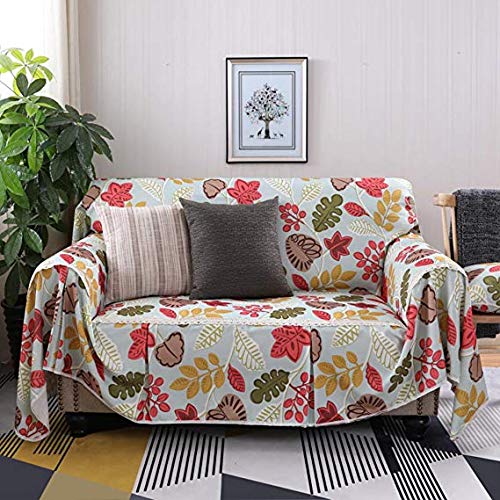 Housse serviette de canapé anti-tache en coton et lin pour protéger votre salon