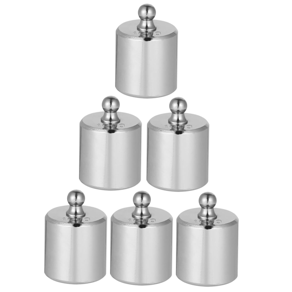 LIFKOME 6pcs Calibration Weights 100g Chrome Plated Steel Weights for Scale Balance Accurate Calibration Tools