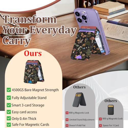 Cartera magnética bolimoss para iPhone que soluciona el olvido de tarjetas 7