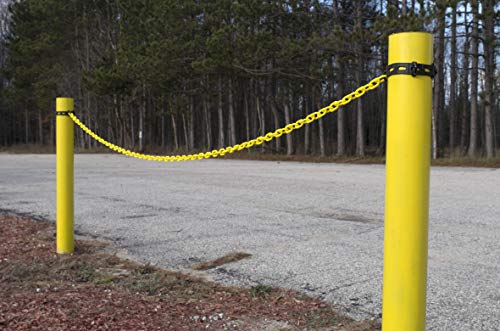 Image of Mr. Chain Plastic Barrier Chain, Yellow, 25 ft Length (50002-25)