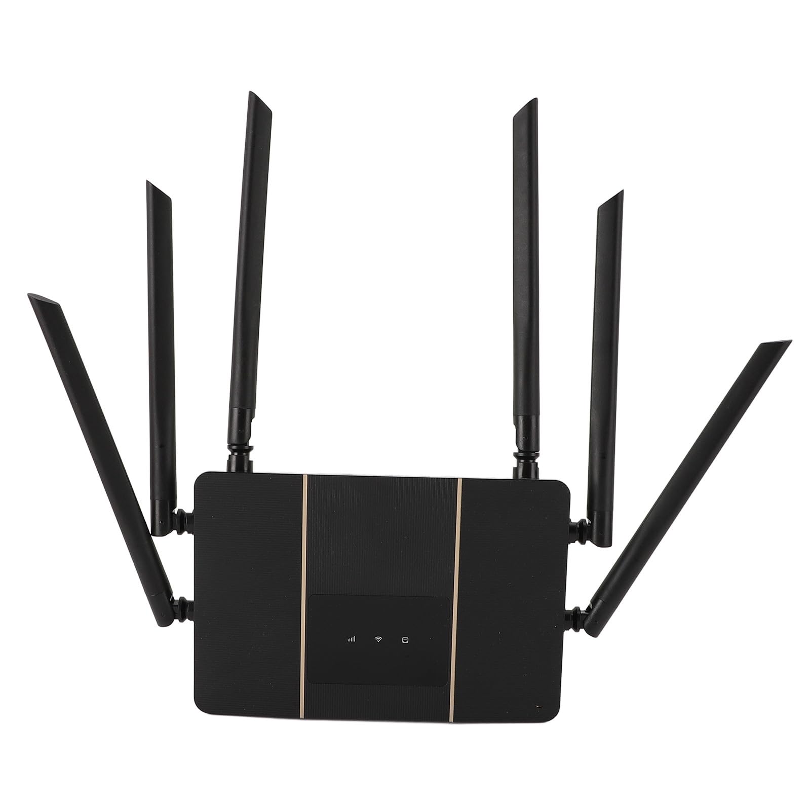SUNGOOYUE Router Bezprzewodowy 4G LTE CPE, Szybki Modem 300 Mb/s z 6 Antenami i Gniazdem Karty SIM, Do Użytku Domowego w Biurze Do 32 urządzeń