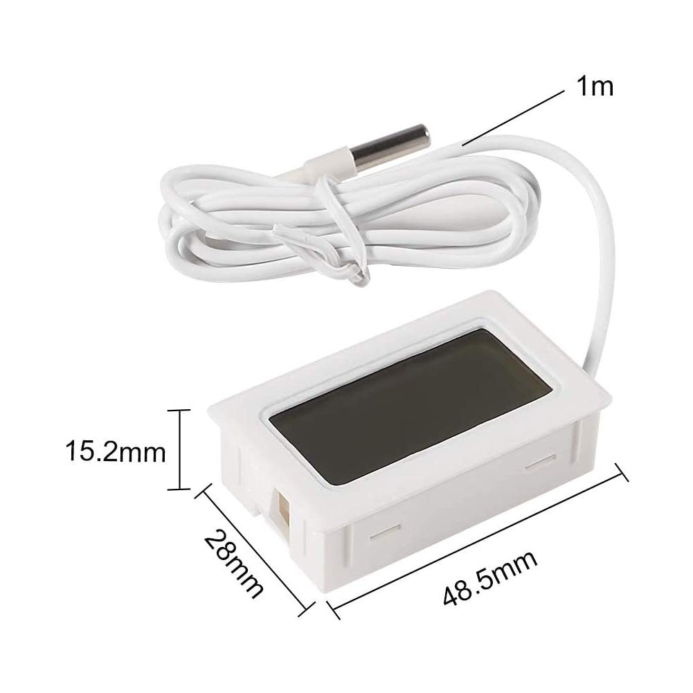 4x Digitales LCD Thermometer Mit Sonde -50°C Bis +110°C