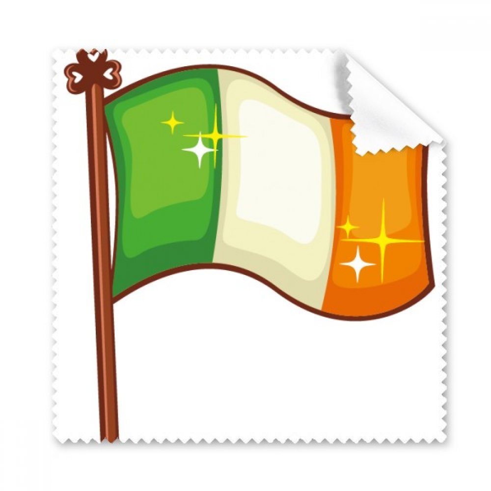 Shine Ireland National Flag St.Patrick's Day Cleaning Cloth Phone Screen Glasses Cleaner 5pcs