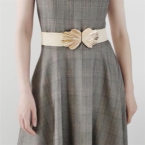 Braid Belt for Women Metal Buckle Head Belt Women's Decor Dress Belt Beach Braided Belt for Jeans Pants Dresses2