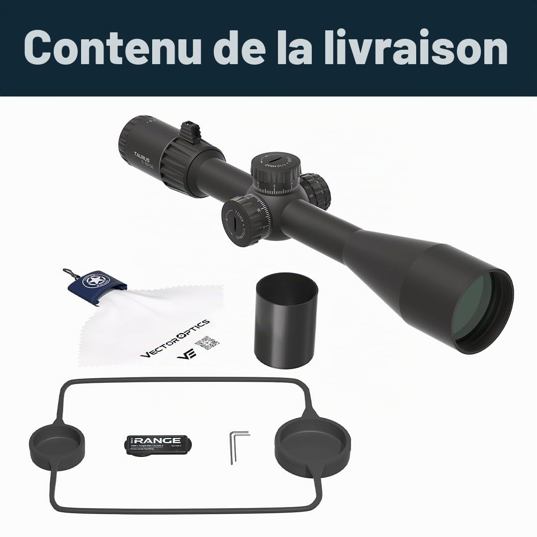 Vector Optics SCFF-66 Taurus 5-30x56 Genii MIL Lunette de visée pour sport, airsoft et chasse