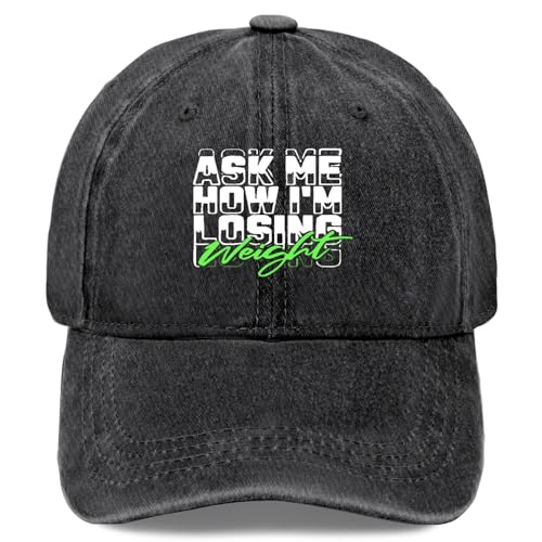 Ask Mes How I'm Losing Weight Cool Hats for Men Running Hats for Womens Light Weight Caps Baseball Cap Men
